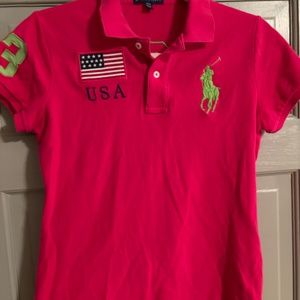 Polo Ralph Lauren Fushia/ hot pink polo shirt